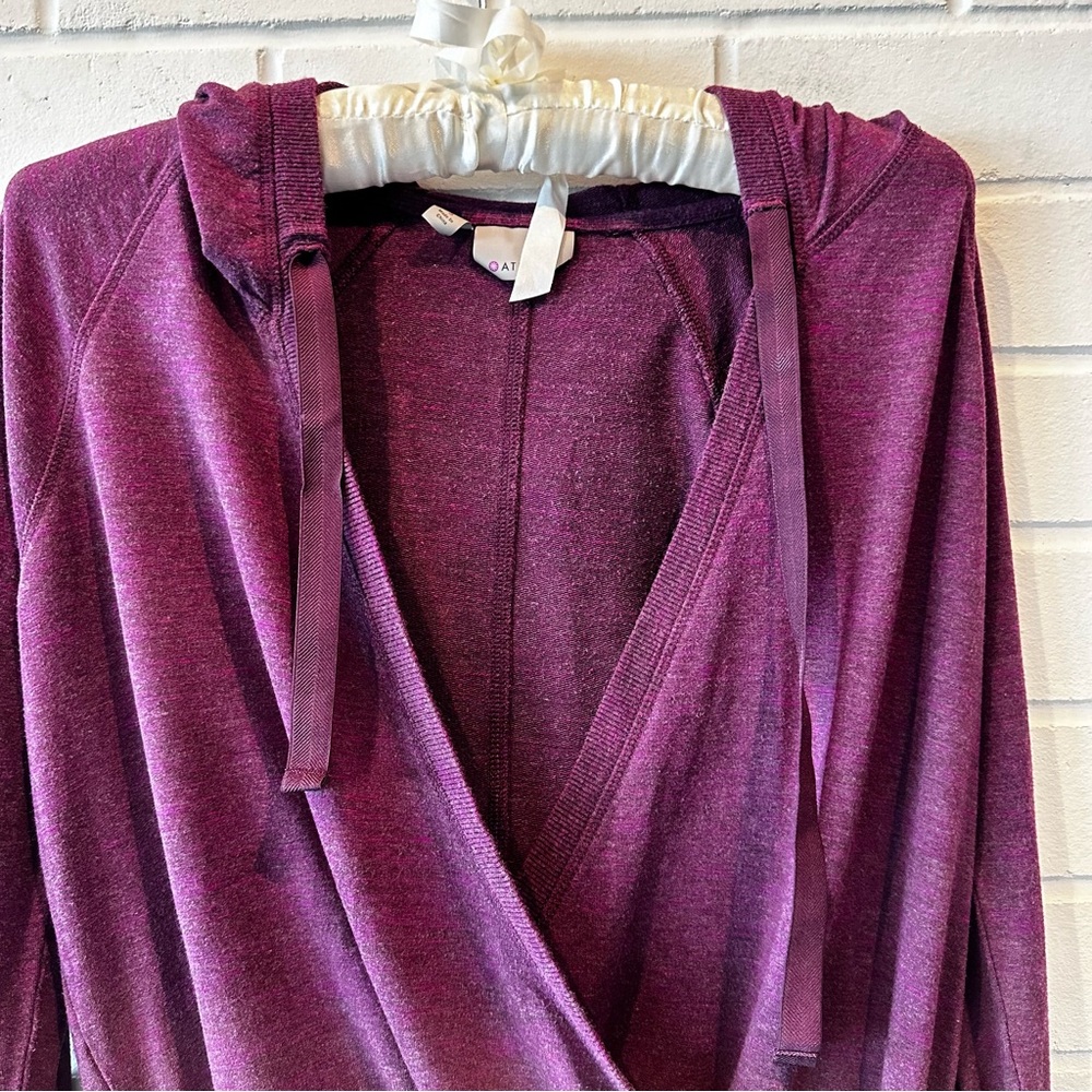 Athleta wrap sweater hoodie